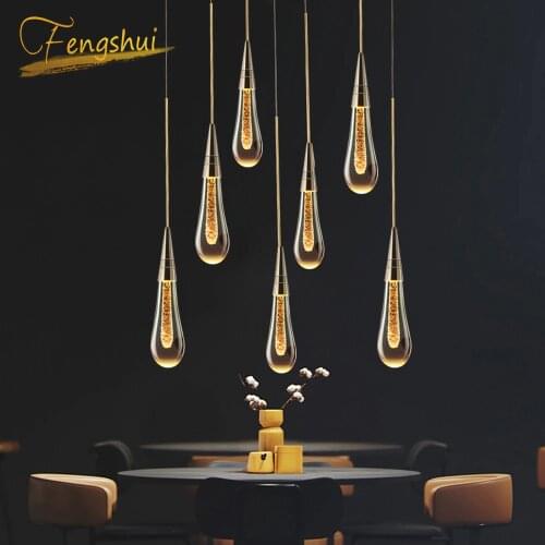 Modern cyrstal luxury pendant lights Gold plating kitchen hotel hall nordic light hanging lamp bedroom pendant lamp lighting