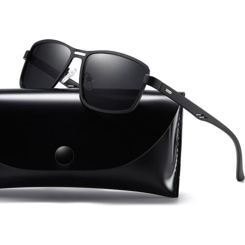 New Fashion Polarizing TR90 Sunglasses UV400 Mens Glasses Classic Retro Brand Design Night Vision Driving Sunglasses De Sol