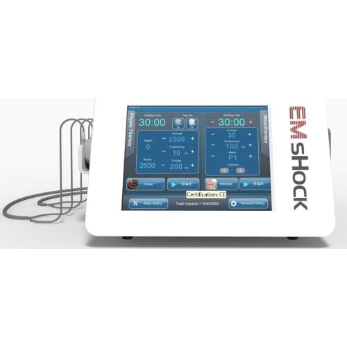 Low intensity shock EMS muscle stimulation wave therapy machine for orthopaedics physio