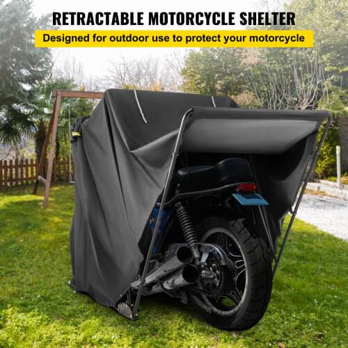 VEVOR Waterproof Motorcycle Shelter Shed Cover Strong Frame Garage Motorbike Tent Scooter Shelter Motor Storage Dust Rain Cover