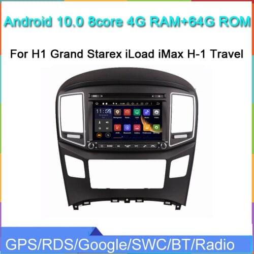 Octa core android 10.0 car dvd gps radio player for H1 Grand Starex iLoad iMax H-1 Travel with gps navigation wifi USB