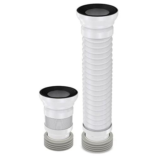EXTENDABLE WC PAN CONNECTOR 100/800 MM - 100/110 MM