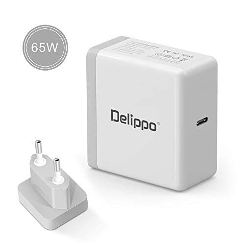 Delippo 65W USB-C Type-C PD3.0 Wall Charger Power Supply laptop Adapter Charger for HP Elite X2,Samsung Tabpro s XIAOMI ,Google