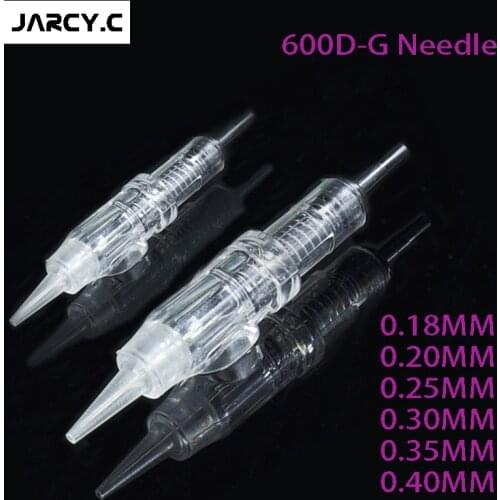 100pcs 600D-G Agulhas 1RL 3RL Easy Click Permanent Makeup Needles 5RL 5F for Tattoo Cartridge Needles Rotary Swiss Machine Pen