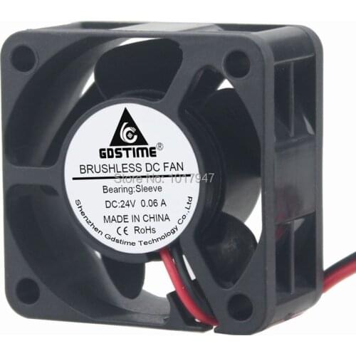 5 pieces LOT Gdstime DC 24V 2P Mini Brushless Cooling Fan 4CM 40mm x 20mm 4020S