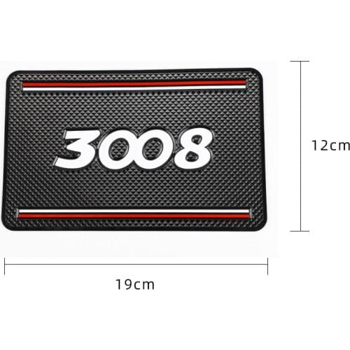 Auto Anti-slip Mat Non-slip Mat for Peugeot 3008 Dashboard Mat Car Styling