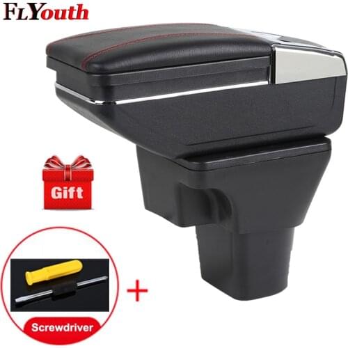 Car Armrest Box For Hyundai Accent 2006-2011 Central Store Content Box With Cup Holder Ashtray Interior Car-Styling Accessories