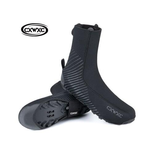 Plus velvet thickening Cycling Road Shoes Covers Thermal Bicycle Overshoes Winter Road Bike Shoes Cover Waterproof Windproof