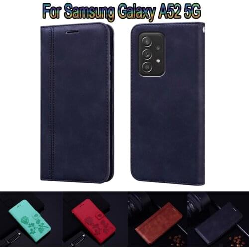 Wallet Case For Samsung Galaxy A52 5G SM-A526B A5260 Cover Leather Book Funda On For Samsung A52 5G Case Flip Phone Shell Coques