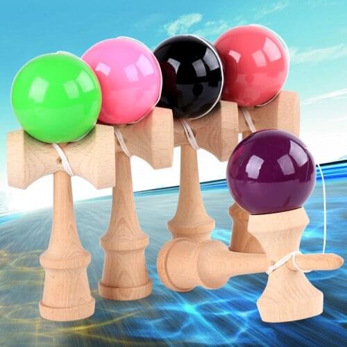 Wooden Montessori Professional Sword Jade Skill Ball Sword Ball Classical Traditional Wooden Early Education Toysys