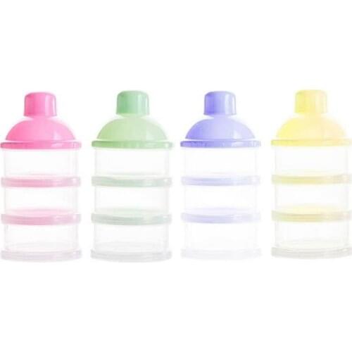 Baby out portable three-layer milk powder box baby milk powder box does not contain bisphenol A detachable
