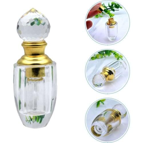 Elegant Perfume Dropper Bottle Refillable Transparent Essential Oil Bottle 1.5ml