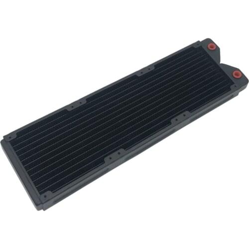 K1KF 18 Pipe Copper Heat Exchanger Radiator for PC CPU CO2 Water Cool System Computer G1/4" Copper Radiator with Tube