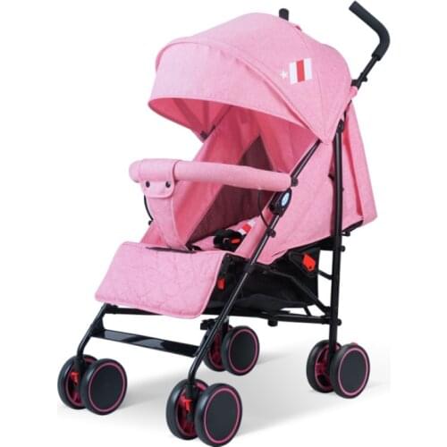 Double folding pram for summer and winter