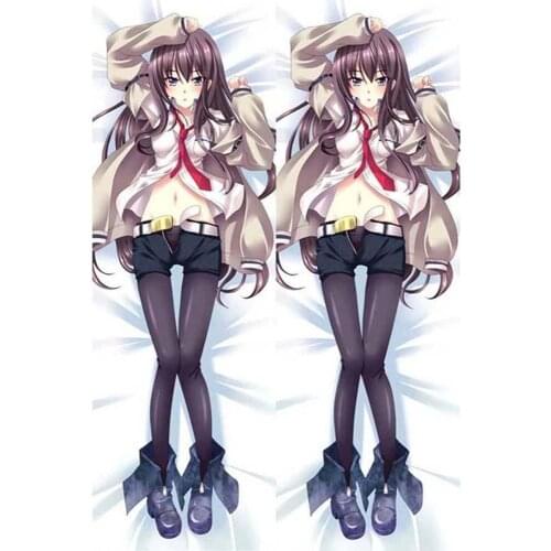Hot Japanese Cool Anime Steins Gate Kurisu Makise Girl Throw Otaku Dakimakura Gift Bedding Hugging Body Pillow Case 150x50 CM