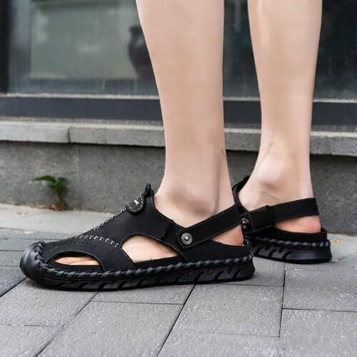 Slipper Men Beach Men Sandals Male Shoes Summer Beach Breathable Work 2020 Blade Sneakers Comfortable Casual