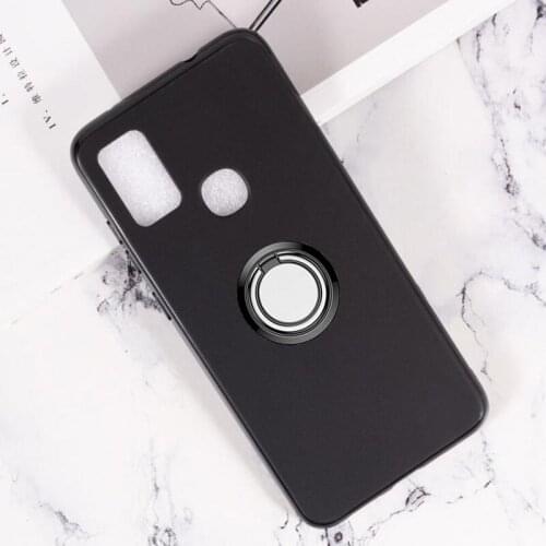 For Samsung Galaxy A42 A51 A71 A10 A10e A10s A20 M21s M31 M31s M51 Back Ring Holder Bracket Phone Case TPU Soft Silicone Cover