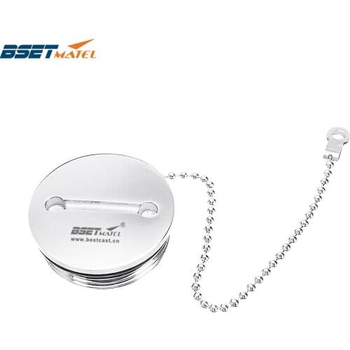1.5 inch Marine Grade Stainless Steel Deck fill filler Cap Fuel Water with rubber gasket Sealing Boat Replacement Accessories