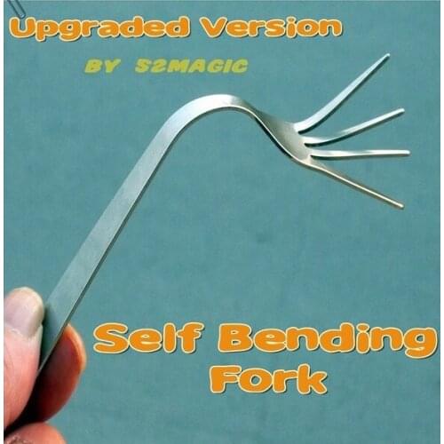 New Arrival Self Bending Fork 2.0 (Upgraded Version) Mentalism Magic Gimmick Close-Up Magic Props Magic Tricks