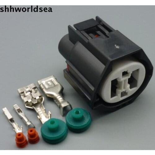 Shhworldsea 5/30/100sets 1.5mm 9.5mm waterproof Oxygen sensor plug 4 position auto housing connector 7283-8497-90