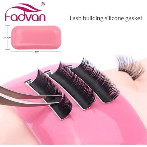 Silicone Eyelash Extension Stand Pallet Pad Lash Tray Holder Tool Clear Lash Holder Forehead Sticker Silica Gel