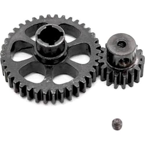 Steel Metal Diff Main Gear 38T Motor Gear 17T A949-24 For RC 1/18 WLtoys A949 A959 A969 A979 K929 RC Car Buggy Truck