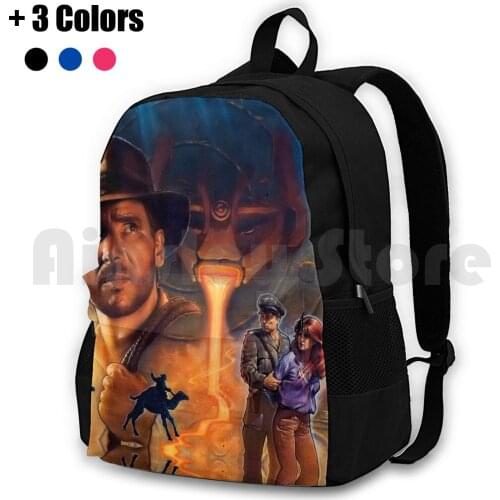 The Fate Of Atlantis Outdoor Hiking Backpack Waterproof Camping Travel Video Games Pixelart Pixel Art Sprite Sprites Retro