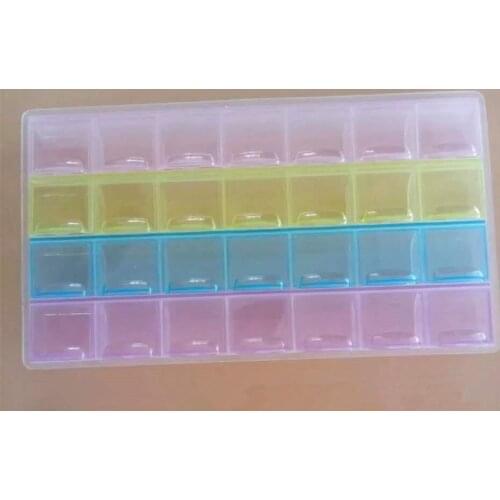 1 PC Dental plastic Storage Box for Buccal Tubes Molar Bands Bracket 28 Blanks