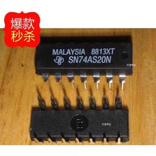 10PCS SN74AS20N 74AS20N DIP-14 gate / inverter IC