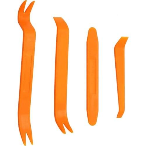 4Pcs Auto Trim Removal Tool Kit Automotive Tools Car Door Clip Audio Radio Trim Panel Dashboard Installer