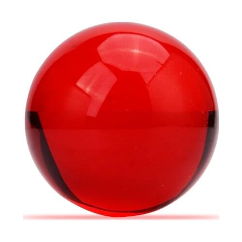 40mm 5pcs Red Color Fengshui Crystal Glass Ball for Accessories