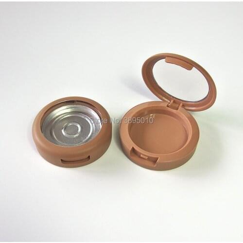 44mm empty eyeshadow case,round eyeshadow compact box,lipstick case with clear window F1031