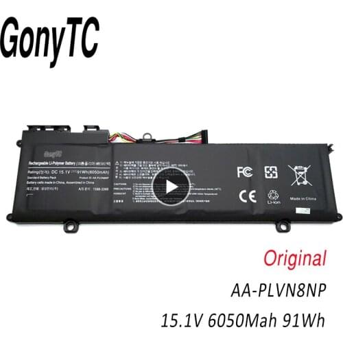 GONYTC AA-PLVN8NP Laptop Battery For Samsung ATIV Book 8 Touch NP780Z5E-S02CA NP780Z5E-TO2UK NP870Z5E-X01HU NP870Z5E-X01RU