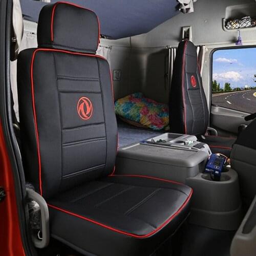 1 Pieces Seat Cover Special for DONGFENG TianLong Truck Pu Imitation Leather Lorry Interior Accessories Four Seasons