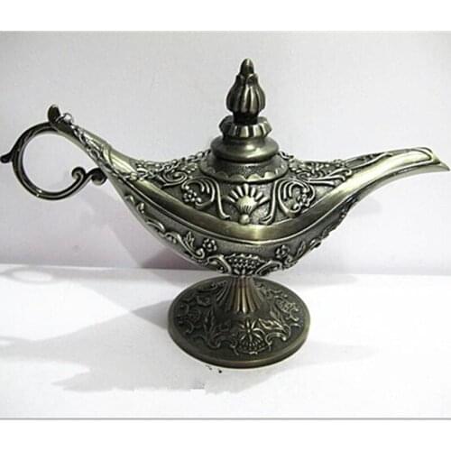 Statue decoration factory outlets Russian Tea Pot Arab Crafts Exquisite Carving Arab Magic Lamp Festival Gifts