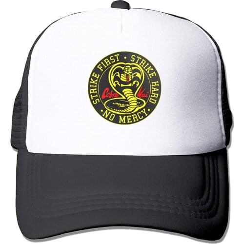 Hat For Kids Boy Girl Cute Fashion Cobra Kai Trucker Hat Adjustable Outdoors Sports Mesh Snapback Baseball Cap