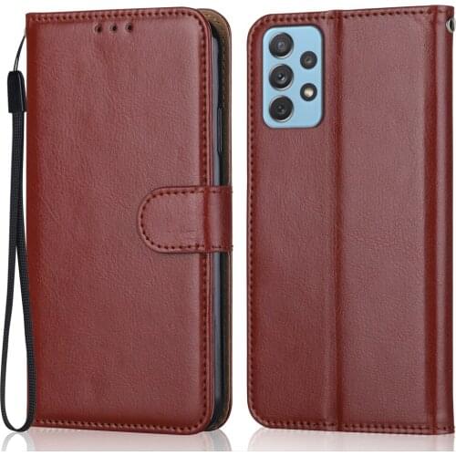 Folio For On Samsung Galaxy A52 5G A526 A526B SM-A526B 6.5'' Wallet Stand Flip Leatehr Case For Samsung A52 5G Case Phone Cover