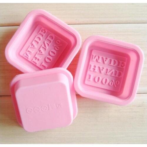 Random Color 100% Handmade Soap Molds DIY Soap Mold Square Silicone Oven Baking Moulds 1000PCS/LOT
