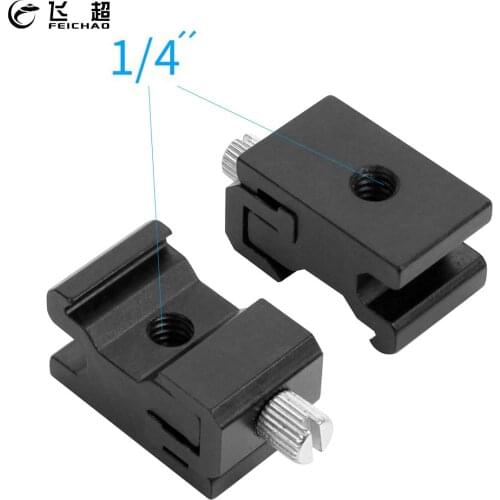 Hot Cold Shoe Flash to Bracket Stand Adapter Mount 1/4 Thread Screw Trigger Metal for Canon for Nikon DSLR Camera Accessories