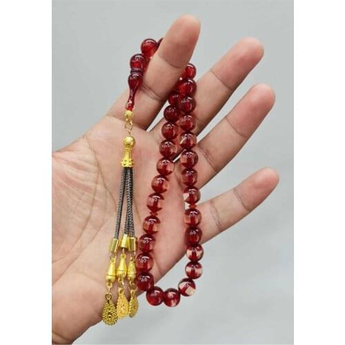 Islamic Tasbih Muslim Rosary Beads 33 Prayer Rosary For Men Bracelet For Men Accessory amber oltu amber stone Handmade Turkey