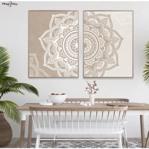 Mandala Yoga Boho Islamic Wall Art Canvas Painting On The Wall Home Decoration Modern Decorative Prints Accessories Living Room
