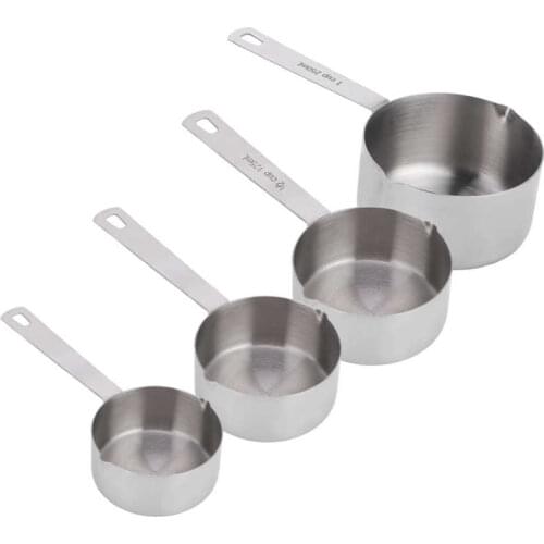 Stainless Steel Baking Measuring Spoon Measuring Cup Scoop with Scales Kitchen Supplies Tableware Utensils