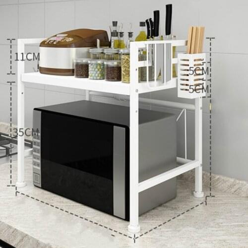 Metal Multifunction Storage Rack Desktop Kitchen Dish Spice Food Pot Storage Rack Multi Layer Etagere Household Products DG50SR