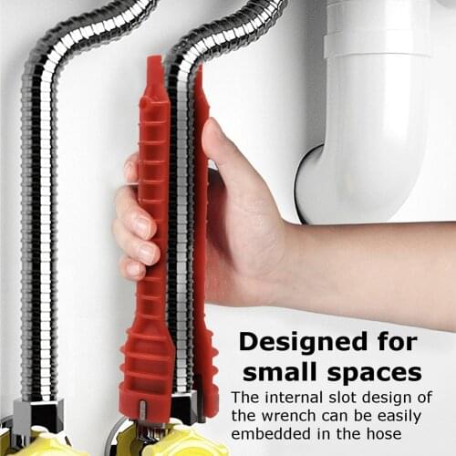Multifunction Water Heater Faucet Sink Wrench Anti-Slip Plumbing Flume Repairing Spanner Kitchen Bathroom Pipe Assembly Tools