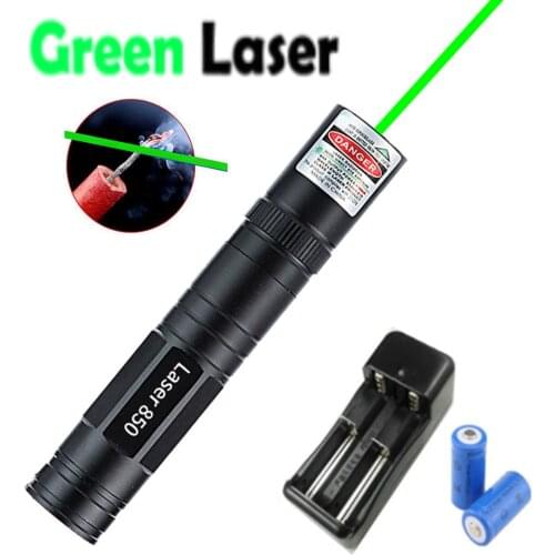 High-power green laser 850 portable mini green dot laser pointer 5mW ultra-long radiation distance of 8000m