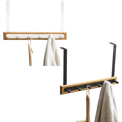 Non-Marking Door Back Hook Space Aluminum Coat and Hat Hook Hanger on the Door