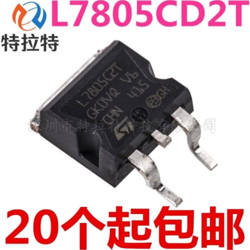 10pcs/lot Brand New & Original L7805CD2T-TR TO-263 Three-Terminal Voltage Regulator L7805CD2T