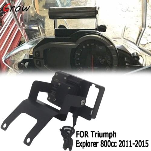 NEW Motorcycle Accessories GPS Mount FOR Triumph Explorer 800 cc Stand Holder Phone Navigation Plate Bracket 2011-2015 2014 2013