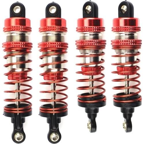 For Wltoys 124019 124018 1/12 RC Car Upgrade Parts Metal Front & Rear Shock Absorber Damper Spare Accessories