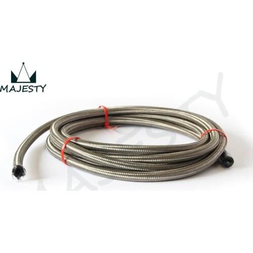STAINLESS STEEL BRAIDED 1500 PSI -8AN AN8 8-AN OIL/FUEL/GAS LINE/HOSE 1Meter